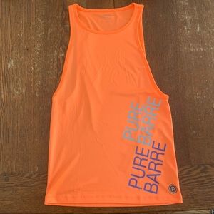 Orange Pure Barre Muscle workout tank size S